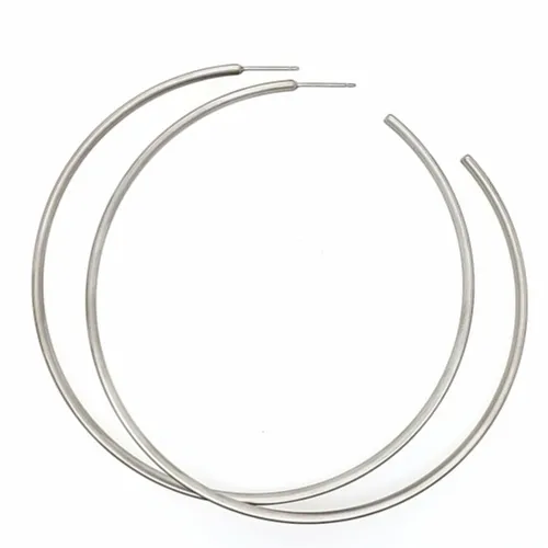 Extra Large Subtle Natural Colour Hoop Earrings